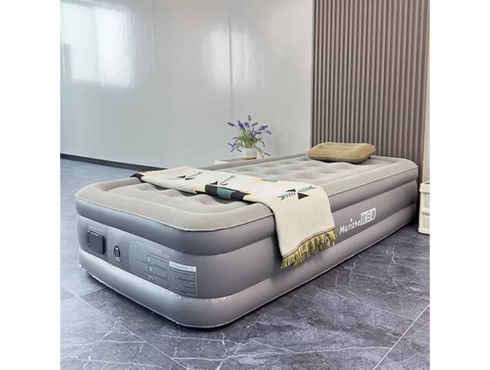 Matelas pneumatique de Camping avec pompe intégrée, matelas gonflable pour la maison et les invités, lit pneumatique pliable en PVC, voyage en plein Air