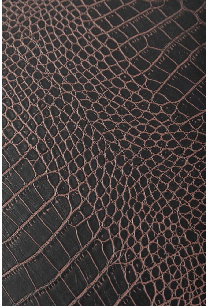 Kare Design Bar-coffre marron imitation peau de crocodile Marron 45x66x83cm
