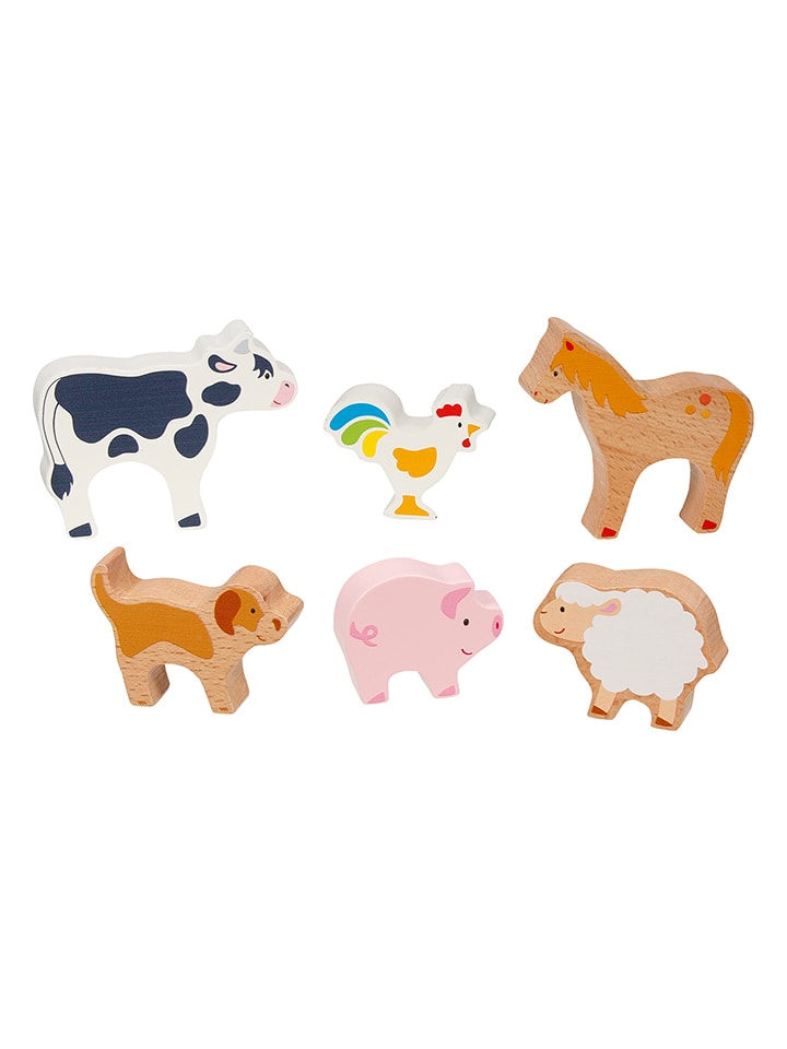 Goki Spielfiguren "Tierset Bauernhof" - ab 3 Jahren - onesize