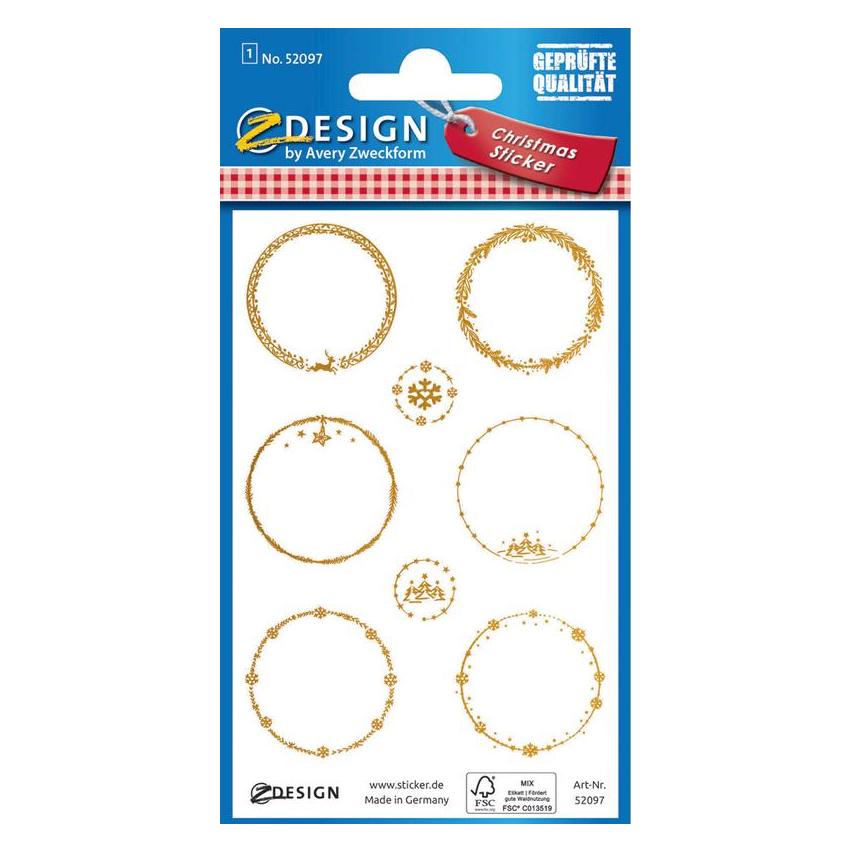 Z-Design Weihnachtssticker (8 Sticker) (52097)