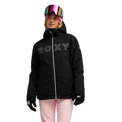 Snowboardjacke ROXY "Astral Peak 10K", Damen, Gr. L, schwarz, Obermaterial: 55% Polyester, 45% Polyester., Jacken Snowboardjacke