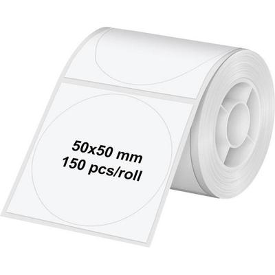 Olympia Etiketten (Rolle) 50 x 50 mm Thermodirekt Papier Weiß 1 St. 6324 Universal-Etiketten
