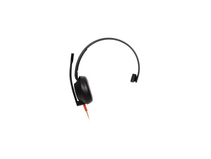 HP Poly Micro-casque monaural USB-C Poly Blackwire 5210 + prise 3,5 mm + adaptateur USB-C/A (lot), Avec fil, Bureau/Centre d'appels, Casque, Noir 8X23