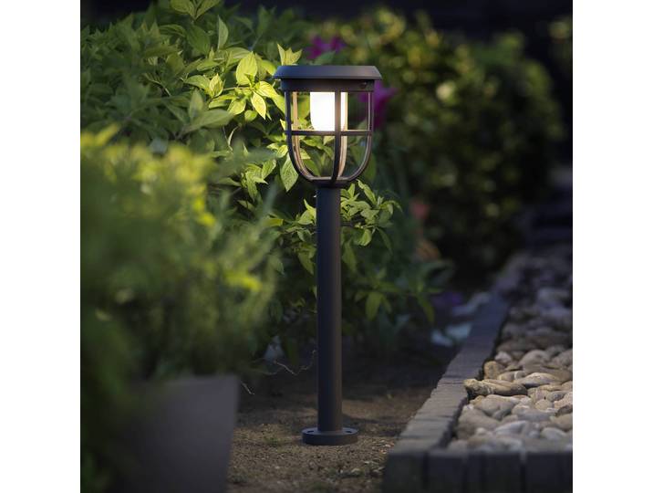 Philips LED-Solar-Wegeleuchte Radii, schwarz, Kunststoff, Modern