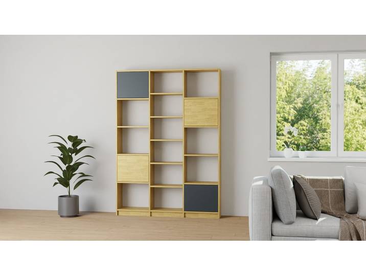 Bibliothèque moderne sur-mesure Pickawood Chêne Naturel huilé