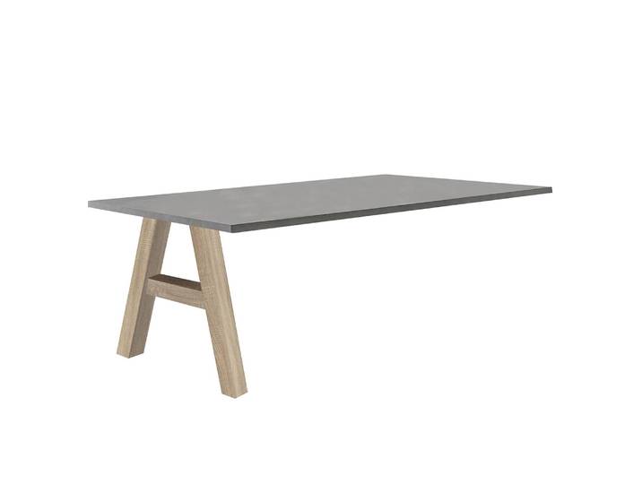 Schreibtisch-Ansatz I 160cm Grau/Eiche/Anthrazit