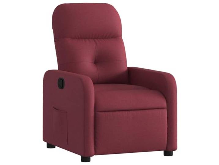 HAQWRDQSG Relaxsessel mit Liegefunktion Stoff TV Sessel Weinrot Ergonomischer Ruhesessel mit manueller Liegefunktion und Seitentasche für Ihr Wohnzimmer in eleganter Weinrot-Optik.