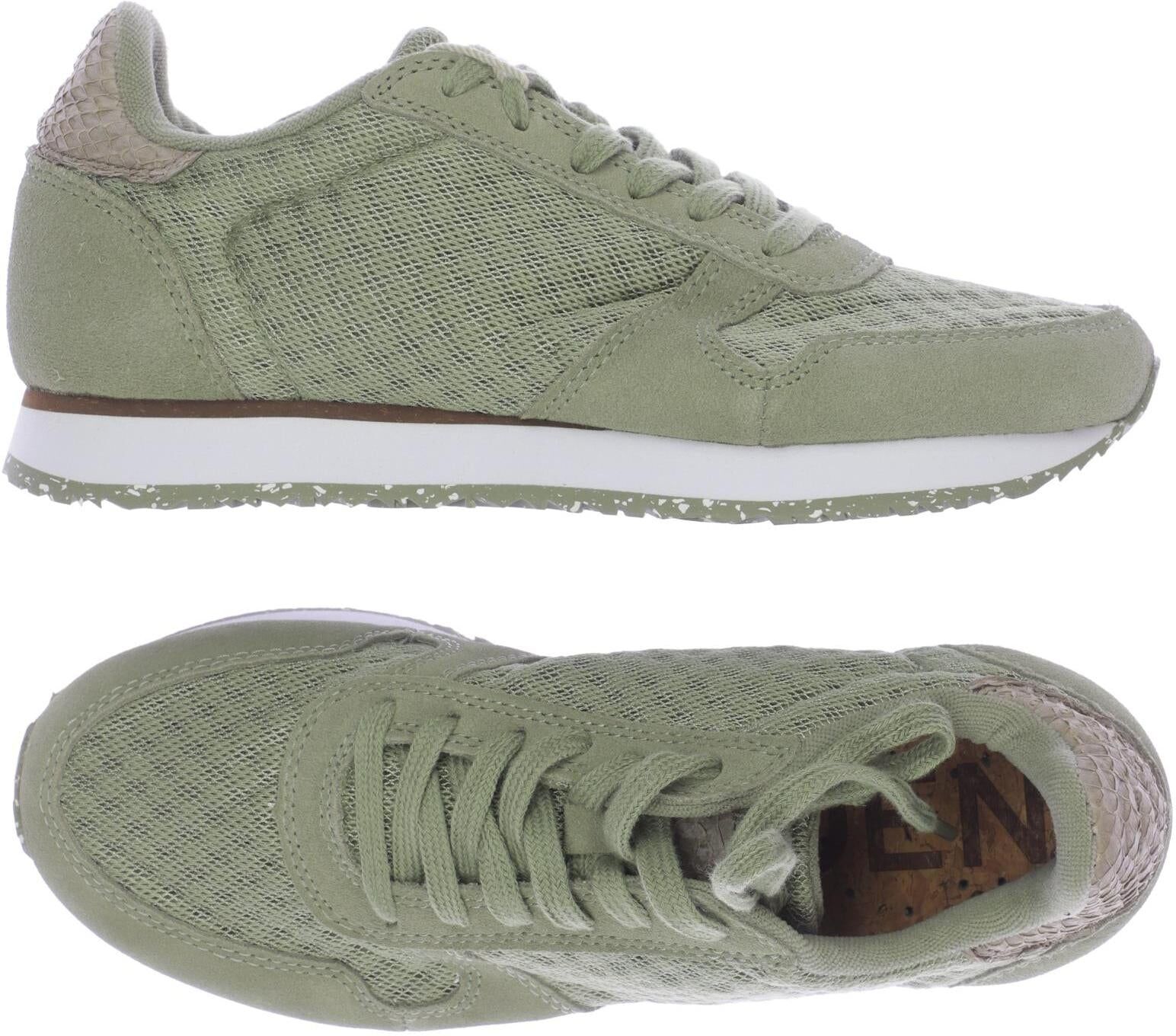 Woden Damen Sneaker, Grün, Gr. EU 37, Leder - Second Hand