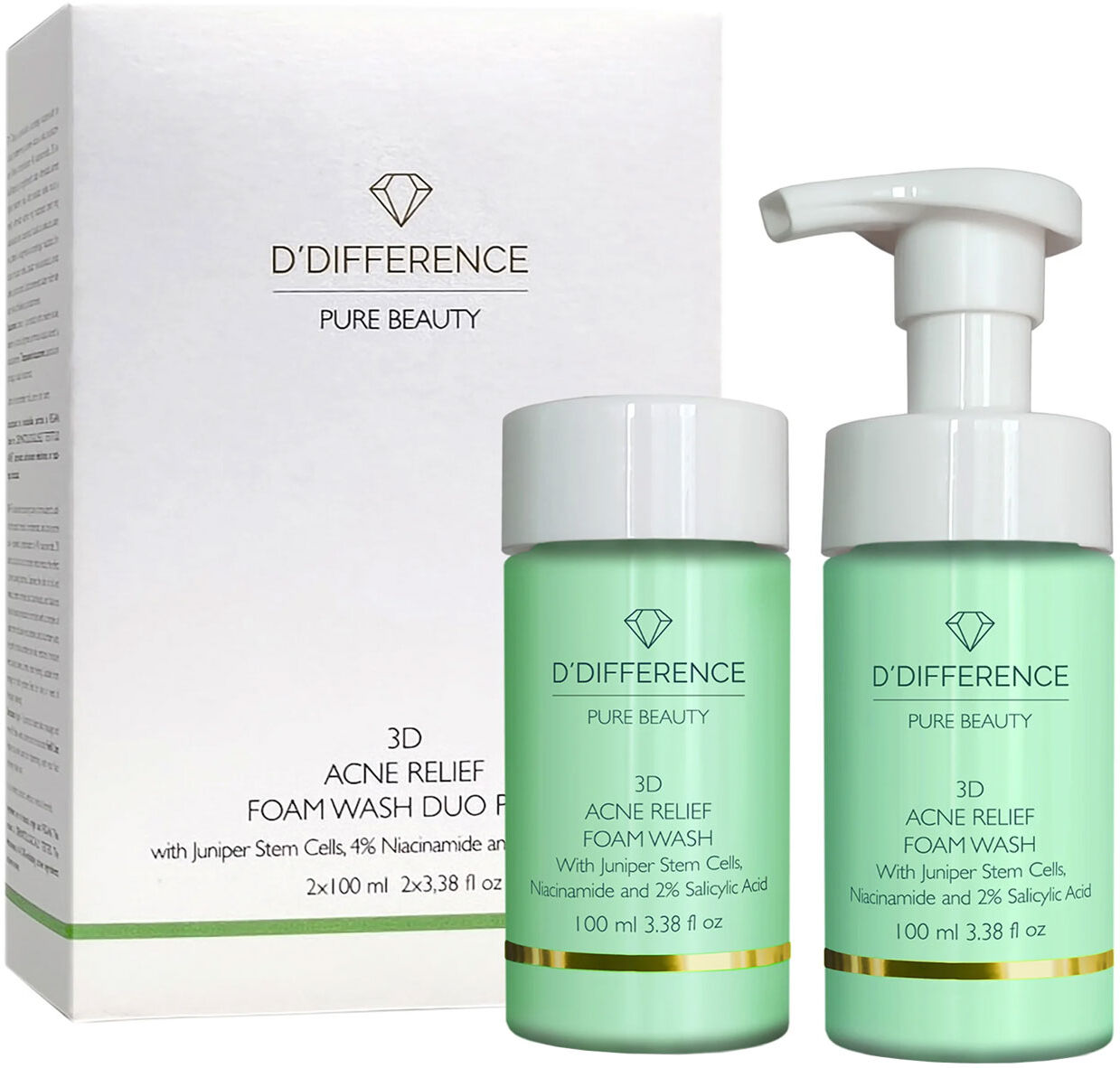 D´DIFFERENCE 3D Acne Relief Foam Wash Duo Gift Set