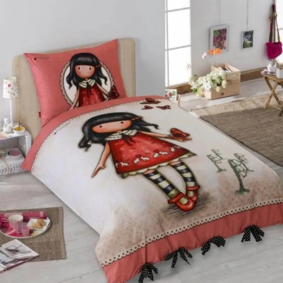 Santoro London Gorjuss Butterfly Dekbedovertrek Eenpersoons Multi 140 x 200 cm