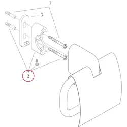 Hansgrohe Halteelement und Befestigungsteile , 40092000 40092000