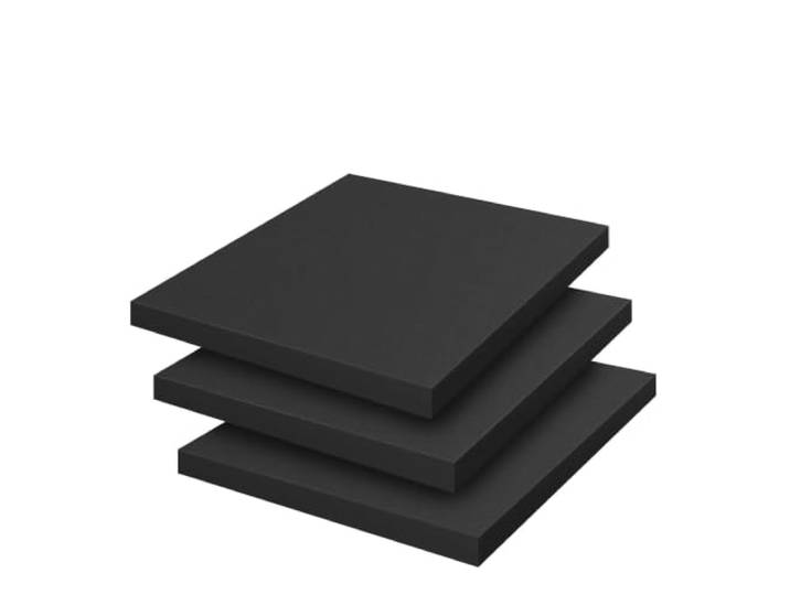EDvkrgqx Sofa-Stützbretter aus hochdichtem Schaumstoff Mehrfarbig, 50 x 50 x 5 cm, 1/2/3 Stück: for den Ersatz von durchhängenden Sofakissen(3pcs Black)