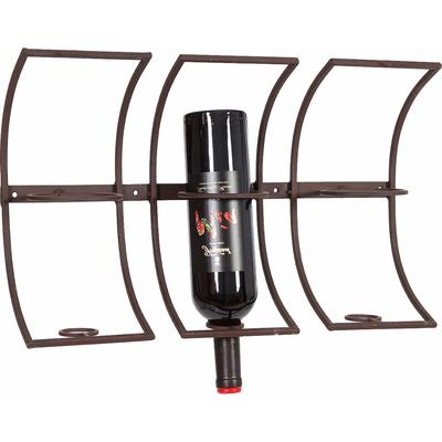 Flaschenregal AMBIENTE HAUS, braun (antikbraun), Metall, Regale, Flaschenregal, zum Hängen 48 cm