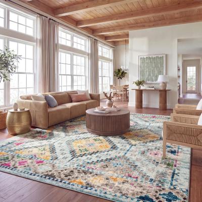 SAFAVIEH Madison Medine Boho Diamond Distressed Rug