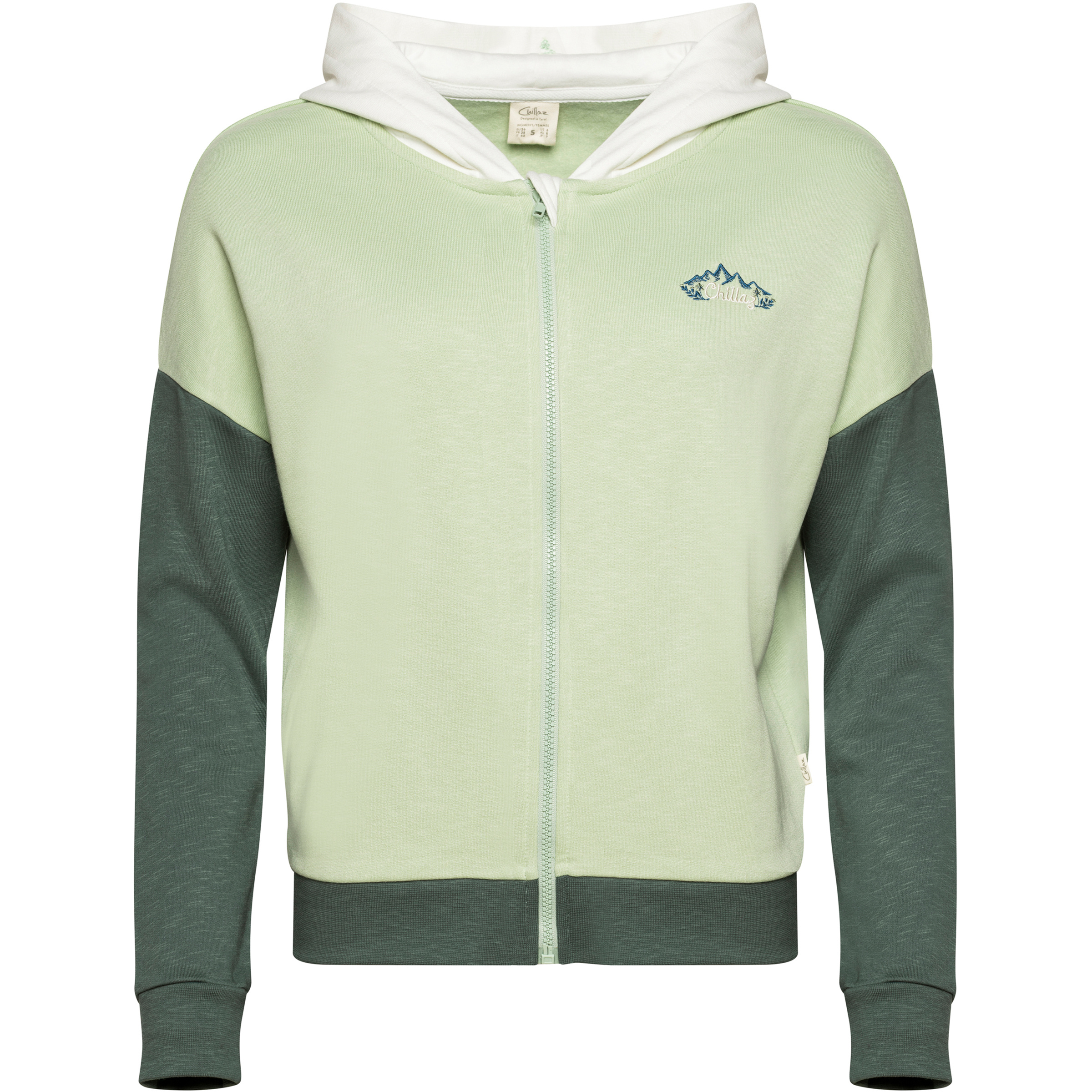 Chillaz Attersee Mountain Flower Damen Fleecejacke gruen Größe L Alpinklettern | Sportklettern | Bouldern Hautfreundlich