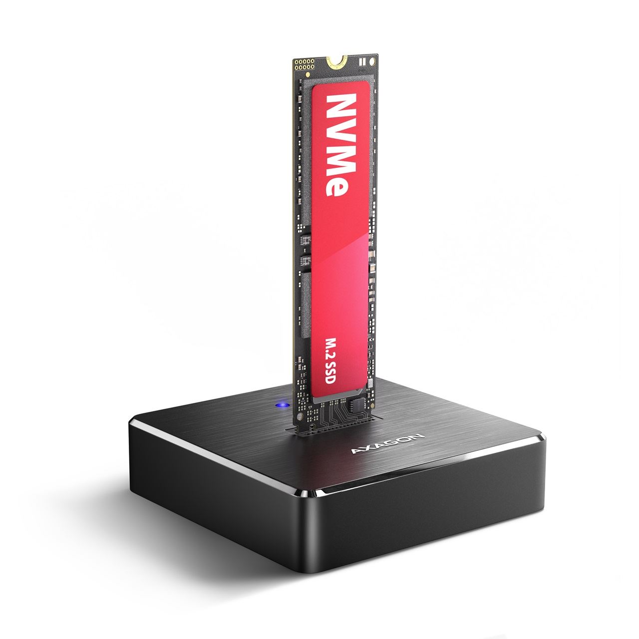 AXAGON ADSA-M2C Dual NVMe M.2 SSD-Dockingstation, USB-C 10 Gbit/s, Klonfunktion