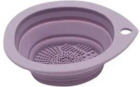 Uplifted Finds Folding Silicone Makeup Brush Cleaning Bowl light Purple