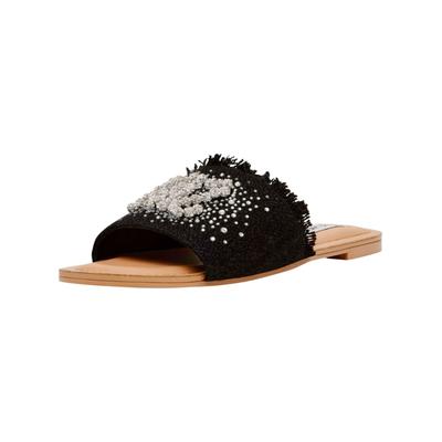 Pantolette STEVE MADDEN "STEVE MADDEN Pantoletten Textil", Damen, Gr. 38, schwarz, Textil, Schuhe Pantolette
