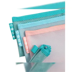 Exacompta 37120E 12x Hüllen/Etui A6 aus weichem Kunststoff, Chromaline Pastell - Farben sortiert