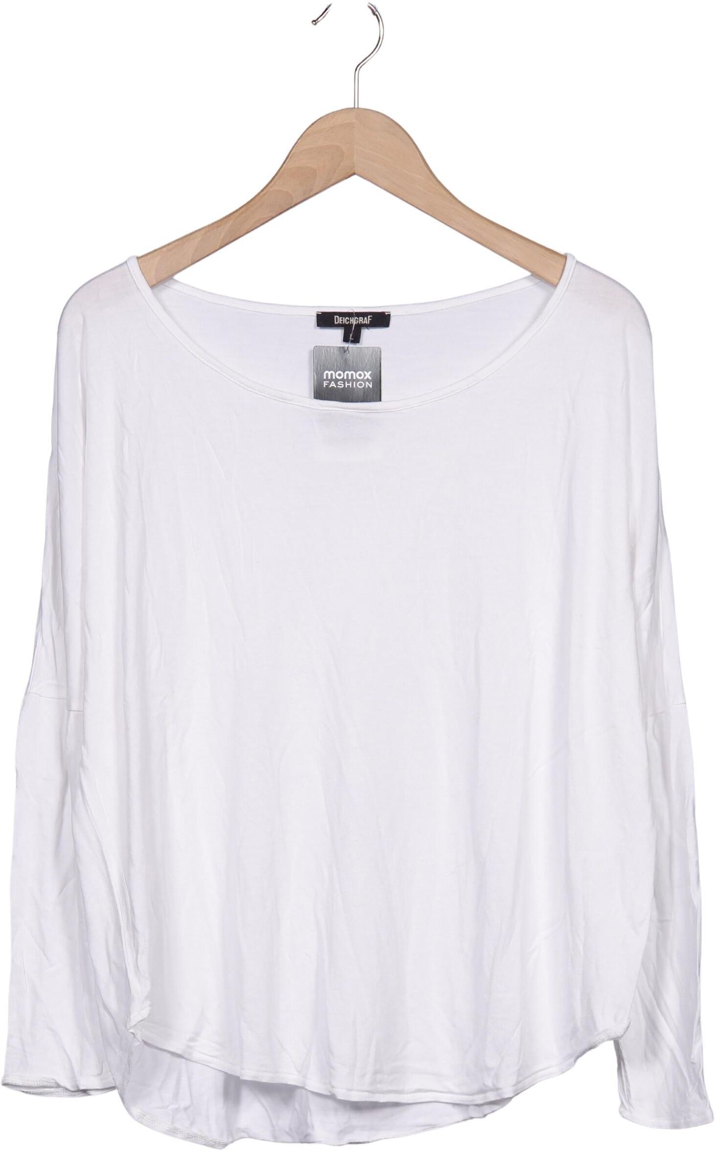 Deichgraf Damen Langarmshirt, Weiß, Gr. L, Viskose - Second Hand