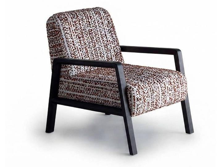 Xlmoebel Sessel Polstersessel Stoff Braun Gemustert Modern Wohnzimmer Design (1-St., 1-tlg)