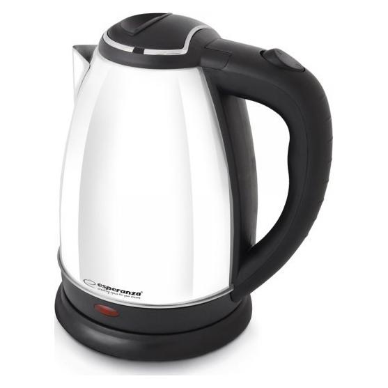 Esperanza EKK113W Wasserkocher 1 8 l Schwarz Weiss 1800 W (1.80 l) (EKK113W)