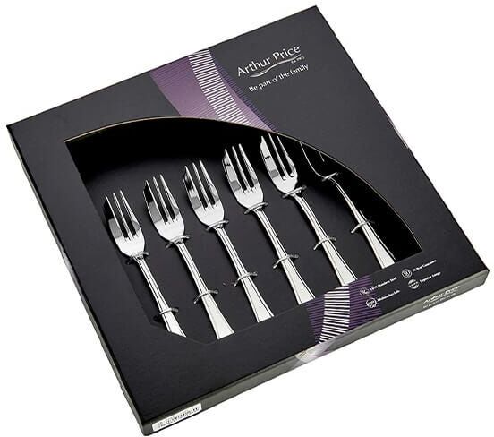 Arthur Price Classic Grecian Set of 6 Pastry Forks