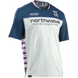Northwave, Herren, Velotrikot, Edge 2 Jersey Short Sleeve (L), Blau, Türkis, L