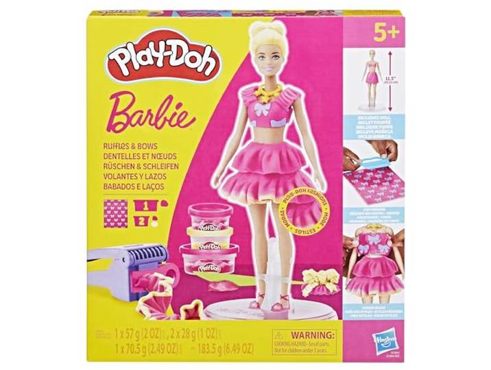 Play-Doh-set Barbie Ruches en strikken, met pop