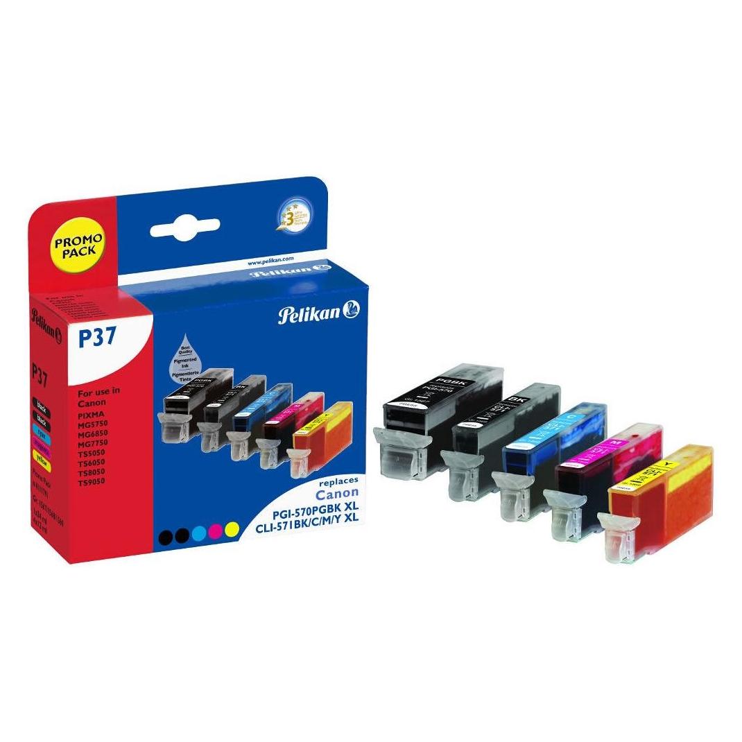 Pelikan P37 Multipack (BK, C, M, PBK, Y) (4111791)