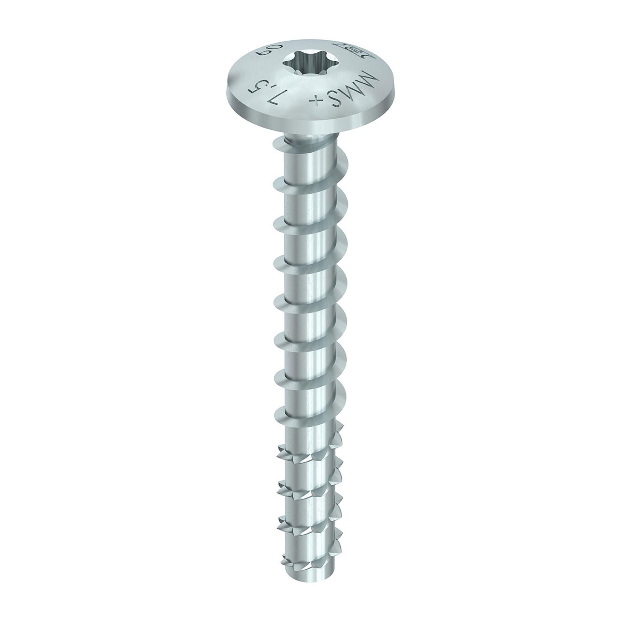 Heco MULTI-MONTI-plus MS 7,5 x 50 Montageschienenanker T-Drive A2K (49856)