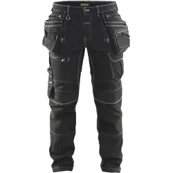 Stretch Handwerker-Jeans "X1900" - D84 - schwarz