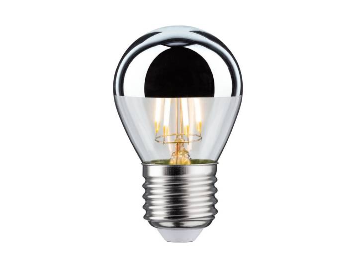 Paulmann LED-Lampe E27 Tropfen Kopfspiegel Warmweiss Dimmbar 4.8 W