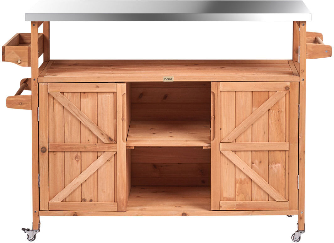 Lily Manor Fir Wood Potting Bench 92cm H X 128cm W X 43cm D