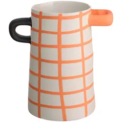 ASA Vase Rayu orange kariert