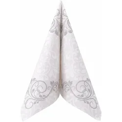 Airlaid Serviette Ornaments in Silber, 40 x 40 cm, 50 Stück - APARTina