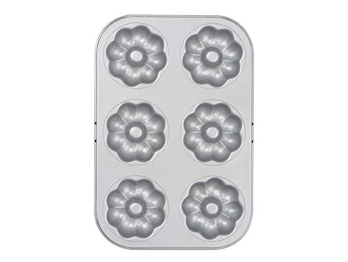 DECORA 0070038 antiaanbak bakvorm DOUGHNOOT BLUETE-vorm 6 holruimte Ø 7,5 cm