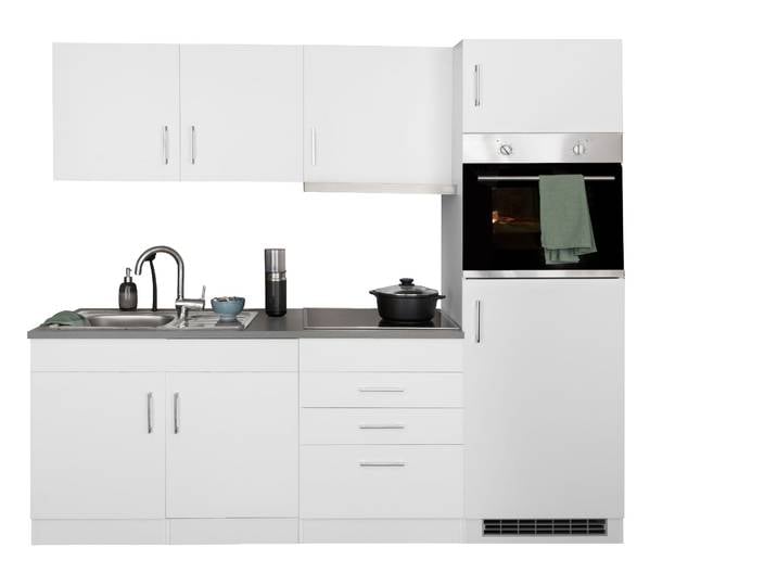 KOCHSTATION KS-Paris Breite 220 cm, wahlweise mit E-Geräten und Induktion
