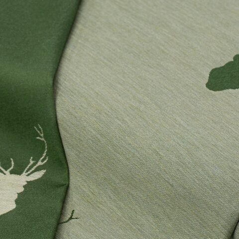Jacquard "Hirsch", trachtengrün/natur