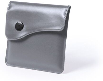 Cendrier de poche personnalisé Berko aluminium PVC argenté