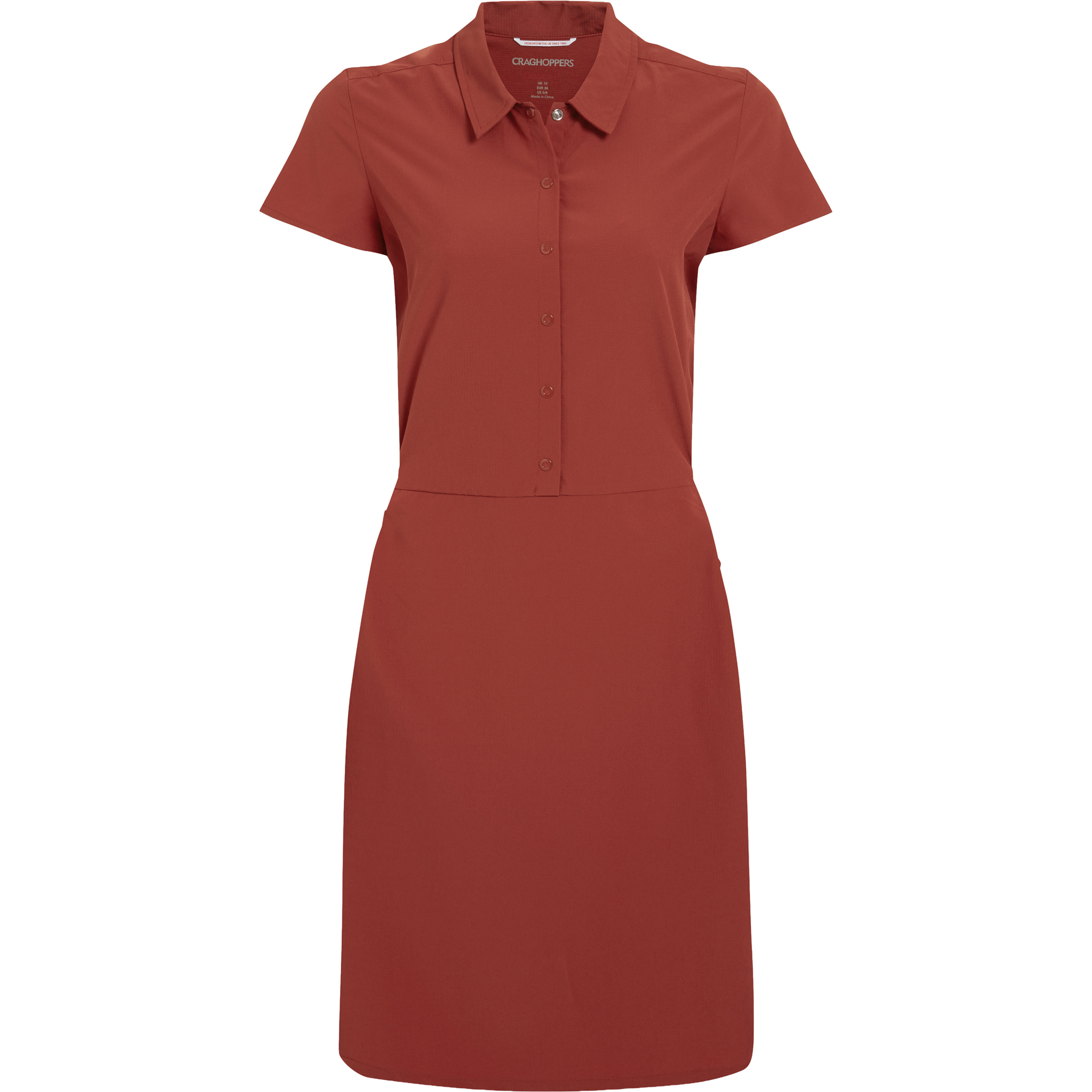 Craghoppers Nosilife Pro IV Kleid Damen Kleider rot Größe S Lifestyle Elastisch