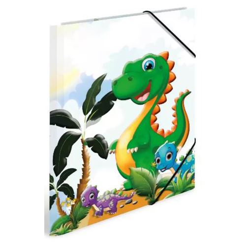 Herma Eckspannermappe "Dinos", Karton, DIN A4