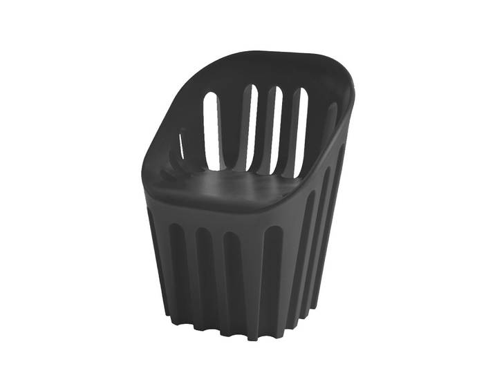 SLIDE chaise fauteuil pour l'extérieur COLISEUM (Elephant Grey - Polyéthylène)