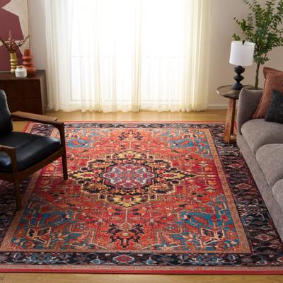 SAFAVIEH Journey Machine Washable Slip Resistant Lupe Oriental Medallion Rug