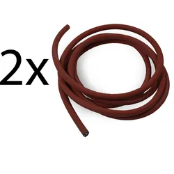 Silikonkabelset (2 x 3 Meter) für den Anschluss von Karibu/Weka 4,5/7,5/9/11 kW Bio-Öfen mit externer Steuerung