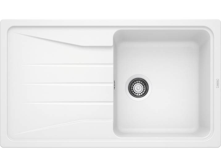 Granitspüle BLANCO SONA 5 S , weiß, B:86cm T:50cm, Verbundwerkstoff, Küchenspülen