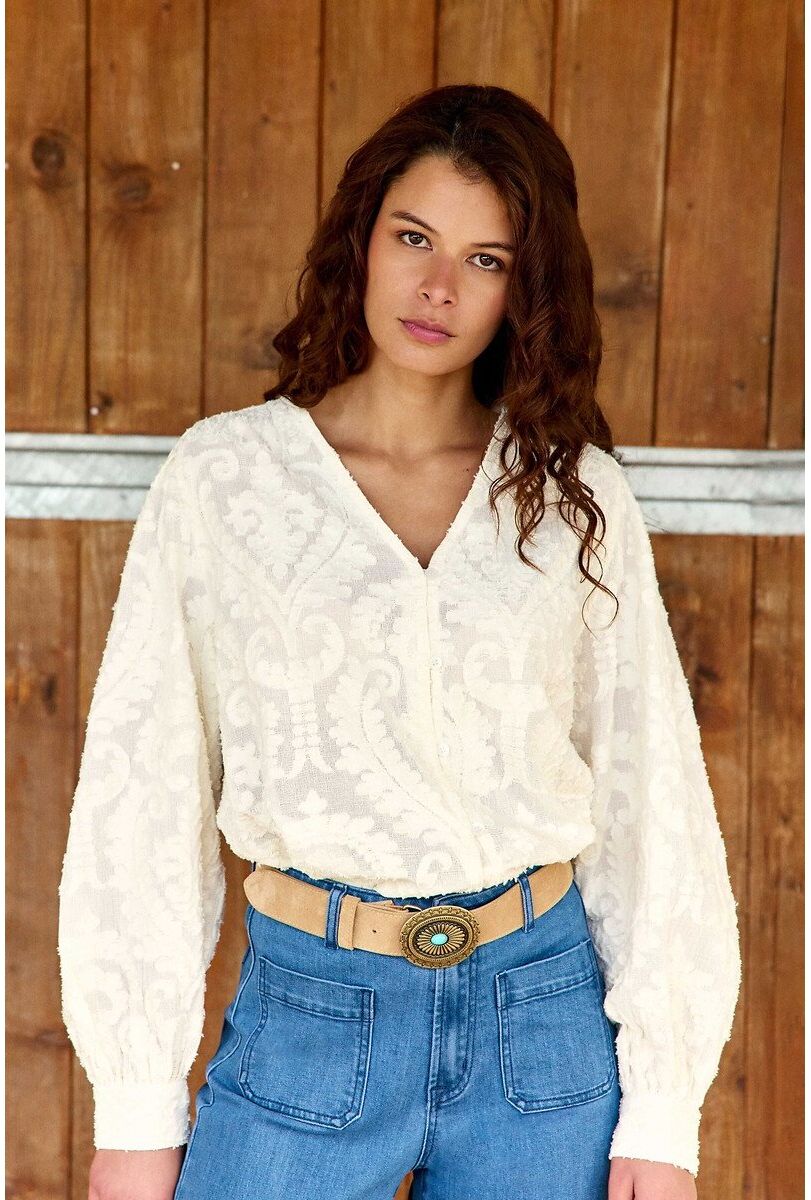 LA PETITE ETOILE Blouse en broderie anglaise, BLAIKE