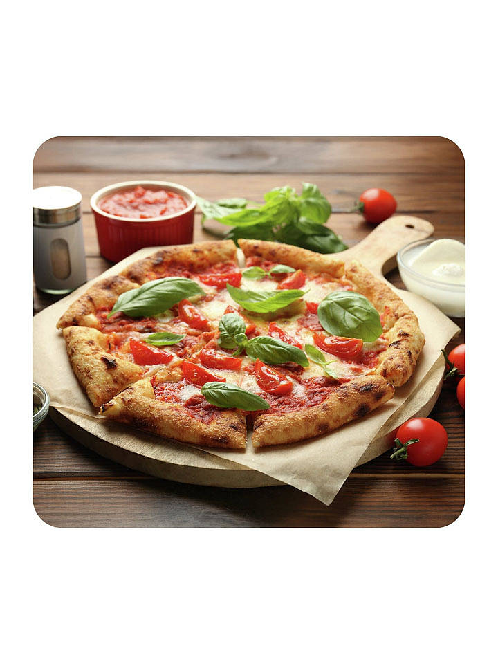 Wenko Spritzschutzwand "Pizza" in Bunt - (L)50 x (B)56 cm - onesize