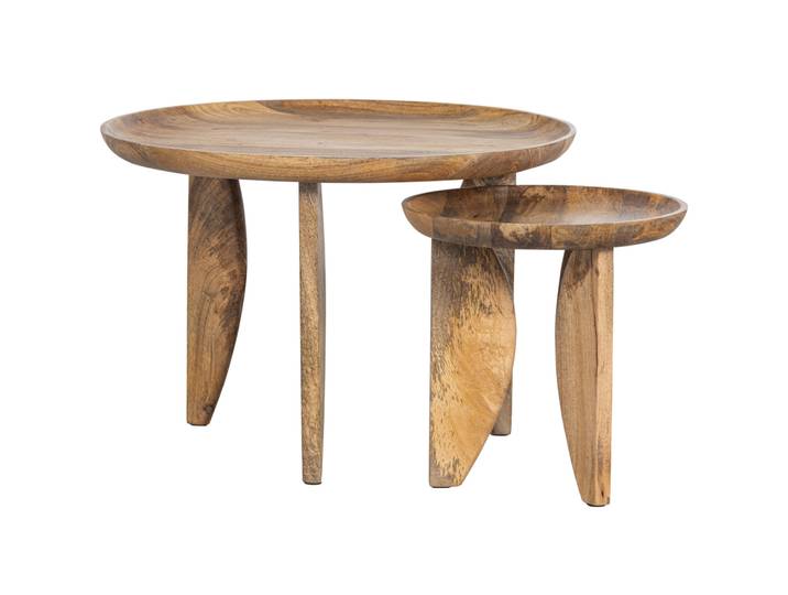 Beistelltisch-Set HIGH HEELS 2-teilig Mangoholz