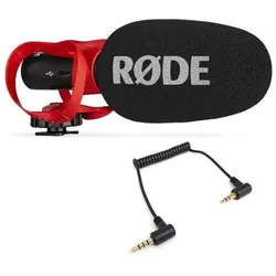 RØDE Mikrofon Videomic Go II Helix Richtmikrofon mit ADP07 TRRS-Adapter, Mikrofon